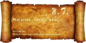 Murinai Terézia névjegykártya